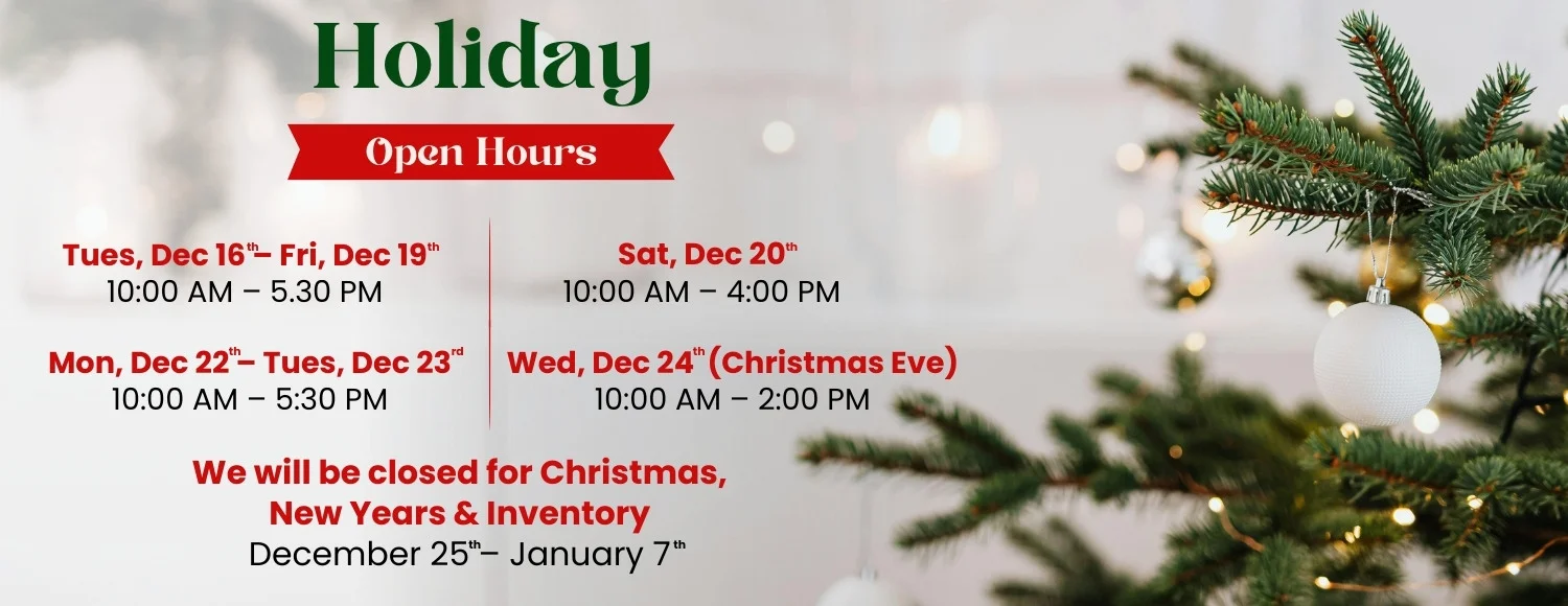Holiday Hours Update